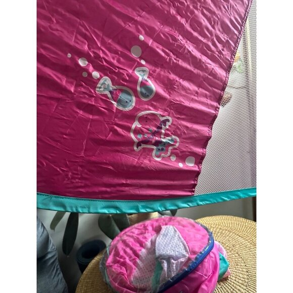 SwimWays Baby Spring Inflatable Round Pool Float w/ Protective Sun Canopy - Picture 9 of 11